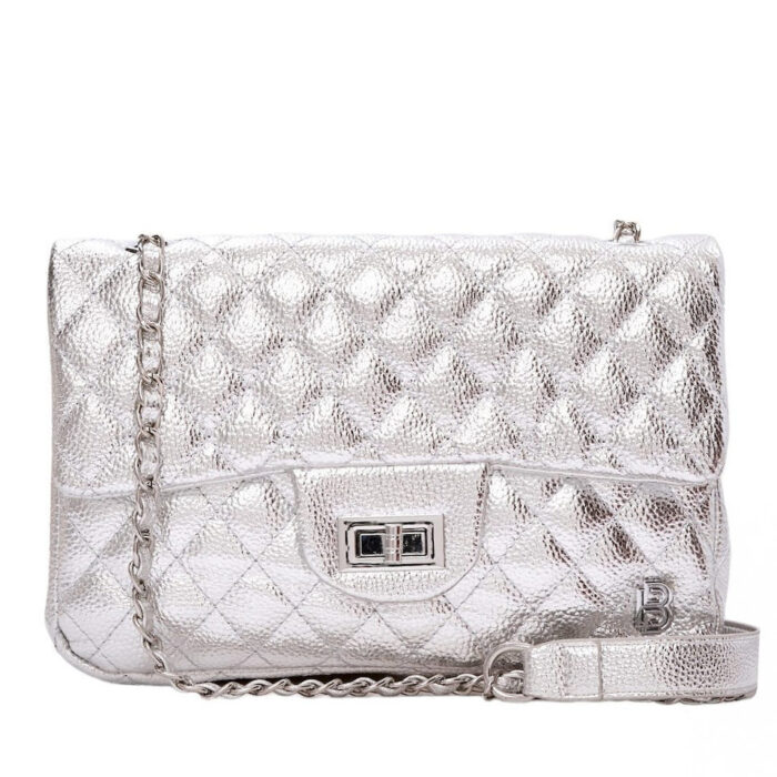 Bag to Bag Γυναικεία Τσάντα Ώμου Ασημί
