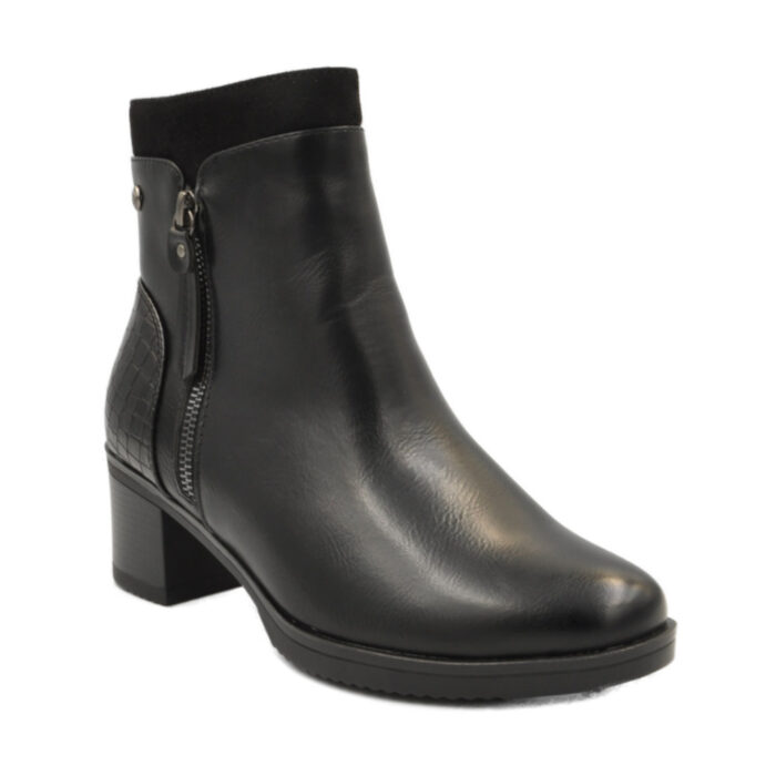 Blondie Γυναικεία Μποτάκια Μαύρα SD06111 - Lampis Shoes