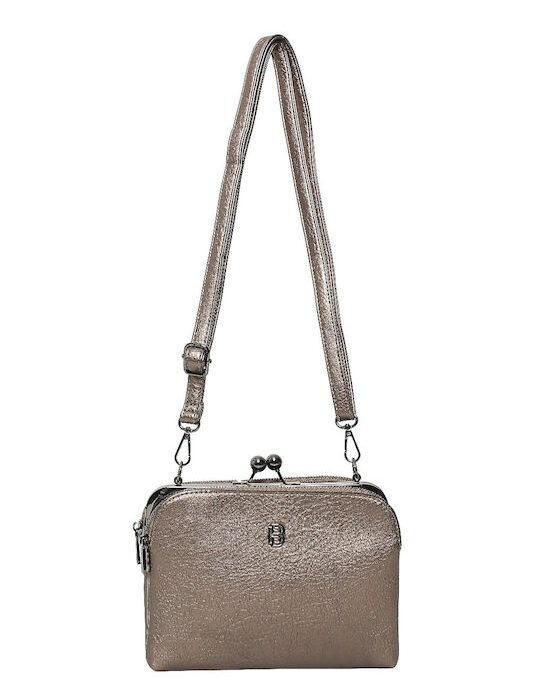 Bag to BagΓυναικεία Τσάντα Χιαστί Χρυσή