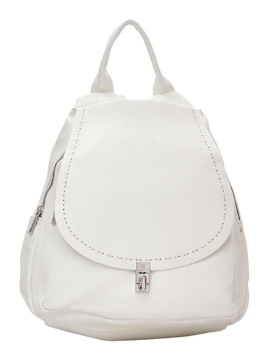 Bag to BagΓυναικεία Τσάντα Πλάτης Λευκή