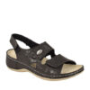 Vesna Γυναικεία Ανατομικά Πέδιλα Μαύρα 1087/433 - Lampis Shoes