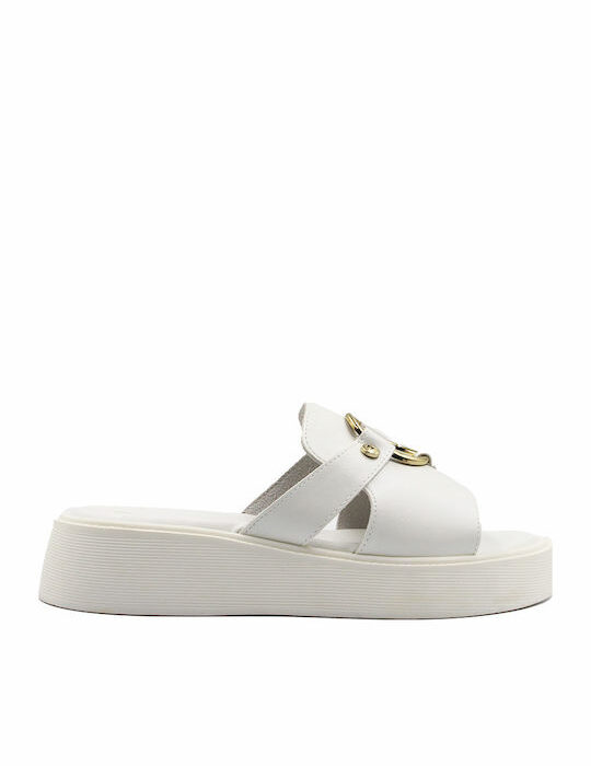 Alta Moda Γυναικεία Σανδάλια Λευκά
