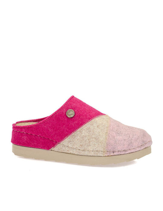 Vesna Ανατομικές Μάλλινες Γυναικείες Παντόφλες Φούξια