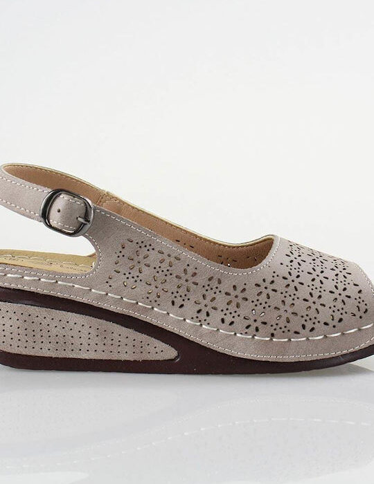 Blondie Καλοκαιρινές Γυναικείες Πλατφόρμες Μπεζ