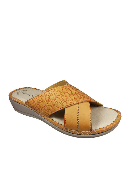 Fild Anatomic Ανατομικές Καλοκαιρινές Γυναικείες Πλατφόρμες σε Στυλ Παντόφλας Καφέ