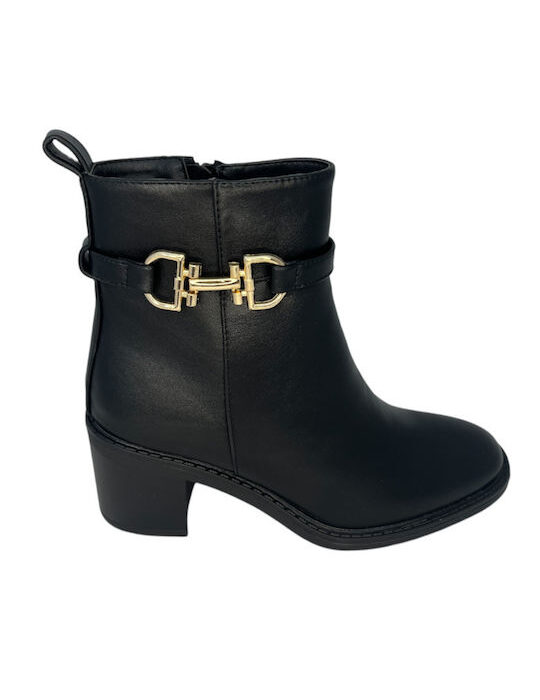 Diamantique Γυναικεία Μποτάκια Μαύρο Ms1125