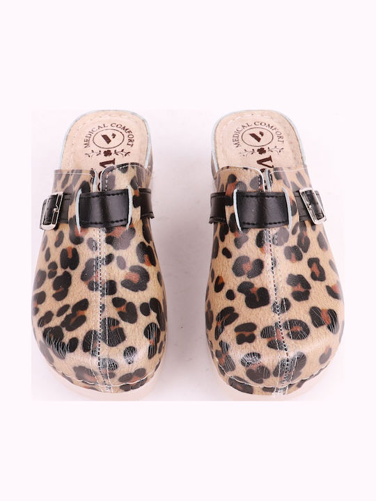 Vesna Γυναικεία Ανατομικά Σαμπό Καφέ - Image 3