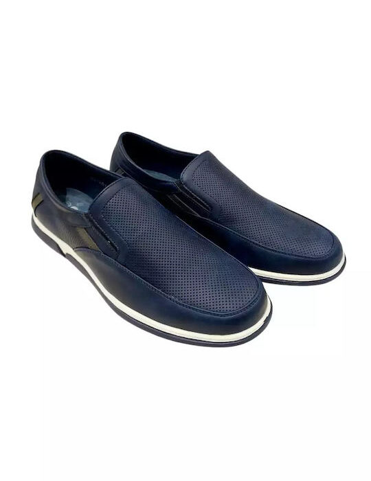 Cockers Δερμάτινα Ανδρικά Casual Παπούτσια Μπλε