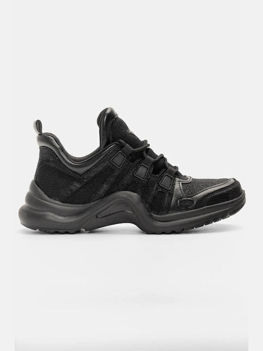 ELshoes Γυναικεία Sneakers Μαύρα