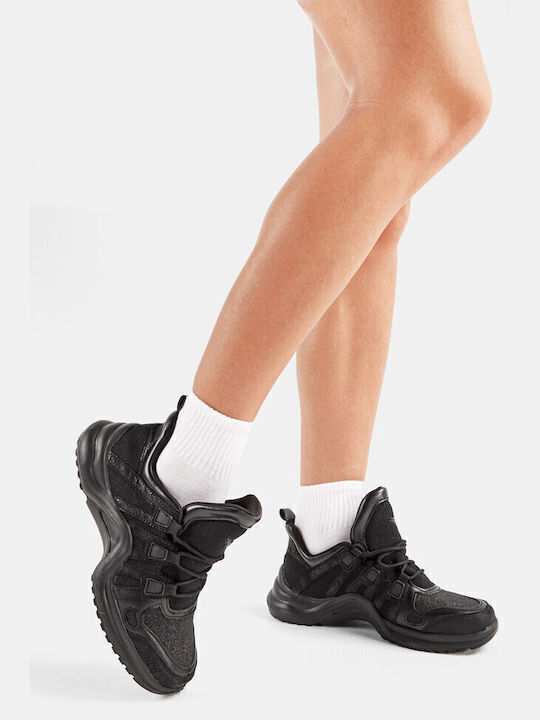 ELshoes Γυναικεία Sneakers Μαύρα - Image 3