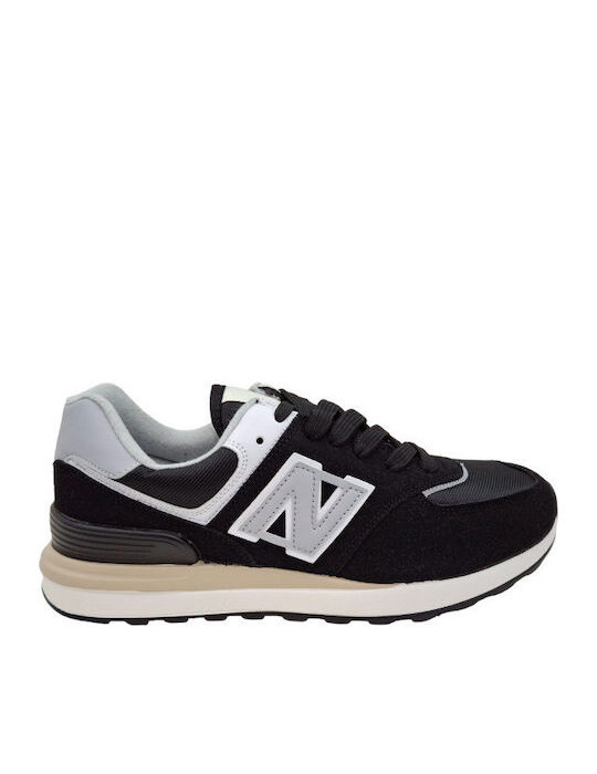 Atlanta Ανδρικά Ανατομικά Sneakers Μαύρα