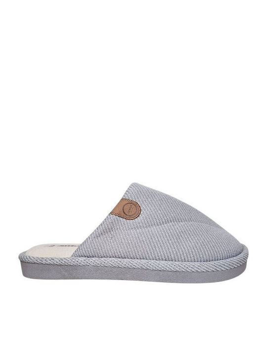 Jomix Χειμερινές Ανδρικές Παντόφλες Γκρι