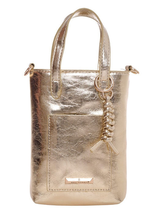 Bag to BagΓυναικεία Τσάντα Χειρός Χρυσή