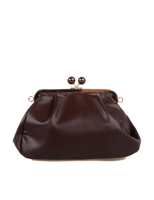 JoyΓυναικεία Τσάντα Ώμου Καφέ