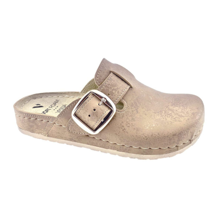 Vesna Γυναικεία Ανατομικά Σαμπό Μπεζ 326 - Lampis Shoes