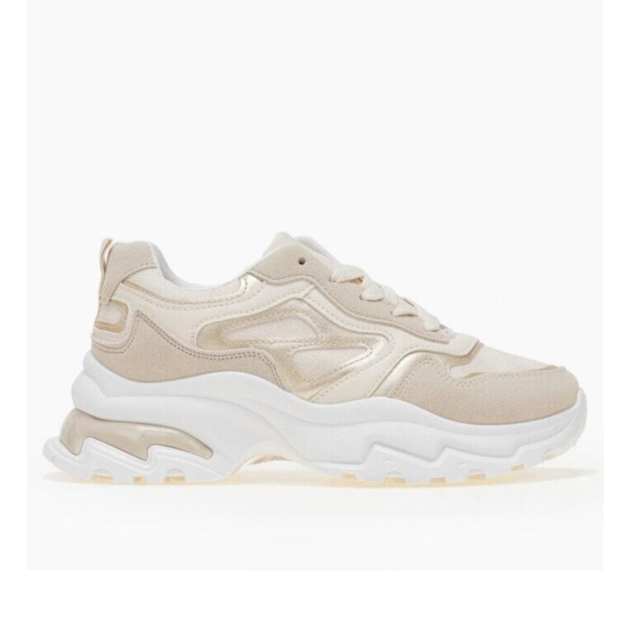 Plato Γυναικεία Chunky Sneakers Μπεζ LY883