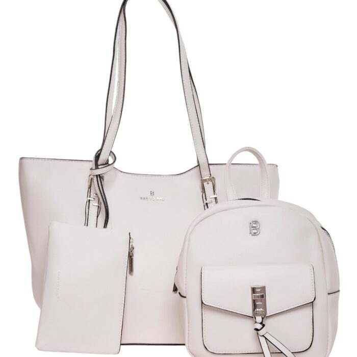 BAG TO BAG Γυναικεία Τσάντα Ώμου Λευκή