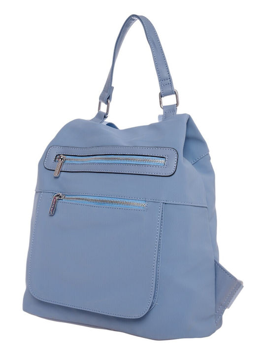 Bag to Bag Υφασμάτινη Γυναικεία Τσάντα Πλάτης Μπλε - Image 5