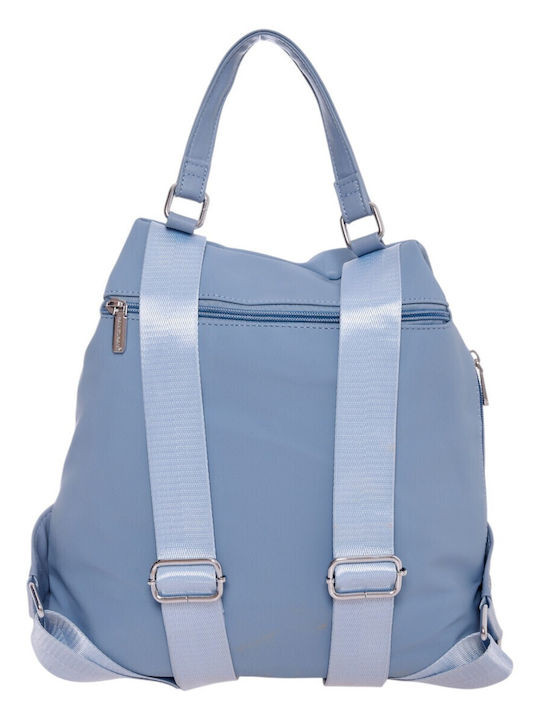 Bag to Bag Υφασμάτινη Γυναικεία Τσάντα Πλάτης Μπλε - Image 6