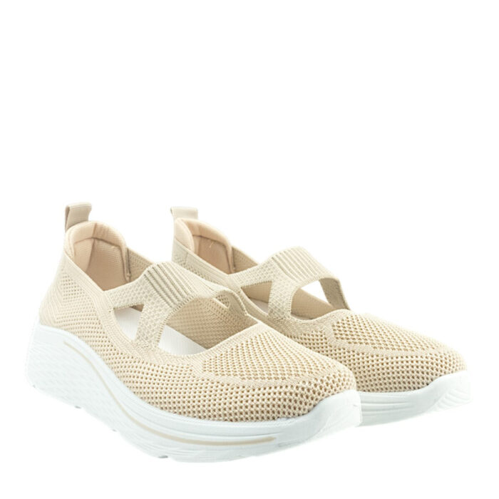 Lampis Shoes Γυναικεία Slip-On Μπεζ LY887 - Lampisshoes.gr