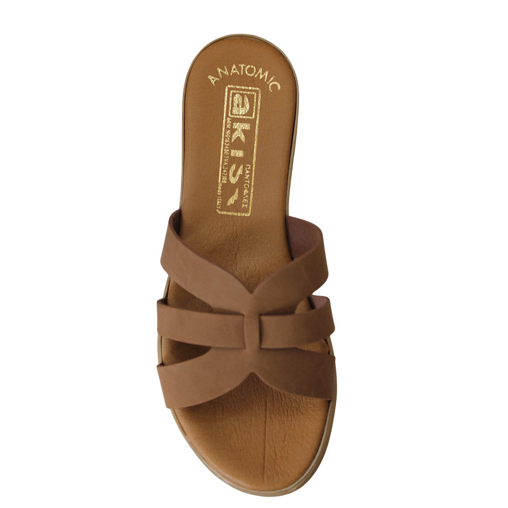 Akis Γυναικεία Σανδάλια Flatforms Ταμπά 1324 - Lampis Shoes