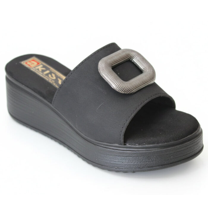 Akis Γυναικείες Πλατφόρμες Μαύρες 1406 - Lampis Shoes
