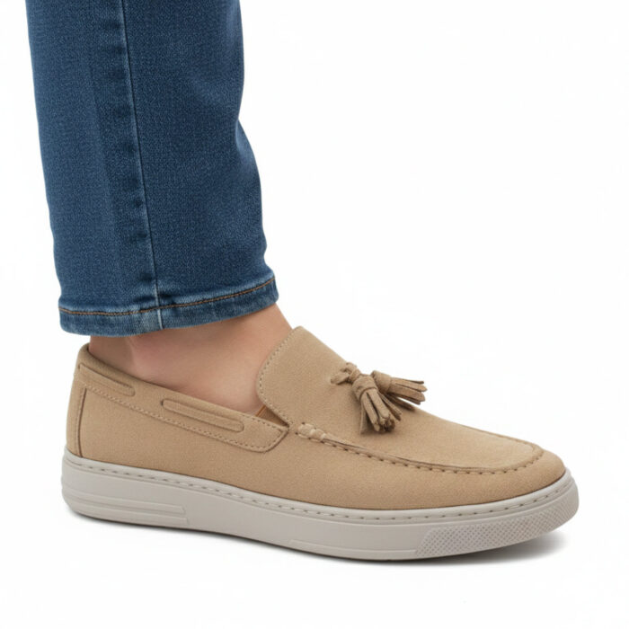 Atlanta Ανδρικά Loafers Μπεζ 10117 - Lampis Shoes