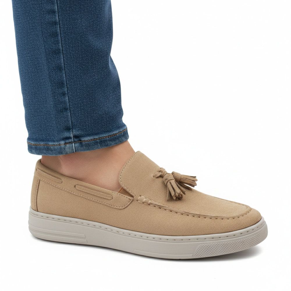 Atlanta Ανδρικά Loafers Μπεζ 10117 - Lampis Shoes
