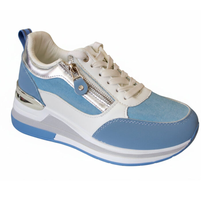 Atlanta Γυναικεία Sneakers Μπλε DKB 8672 - Lampis Shoes
