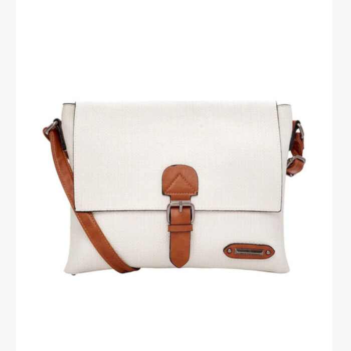 Bag to Bag Γυναικεία Τσάντα Χιαστί Λευκή HS-13531 - Lampis Shoes
