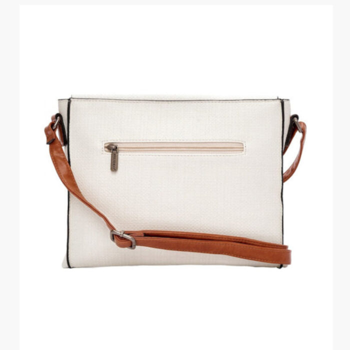Bag to Bag Γυναικεία Τσάντα Χιαστί Λευκή HS-13531 - Lampis Shoes