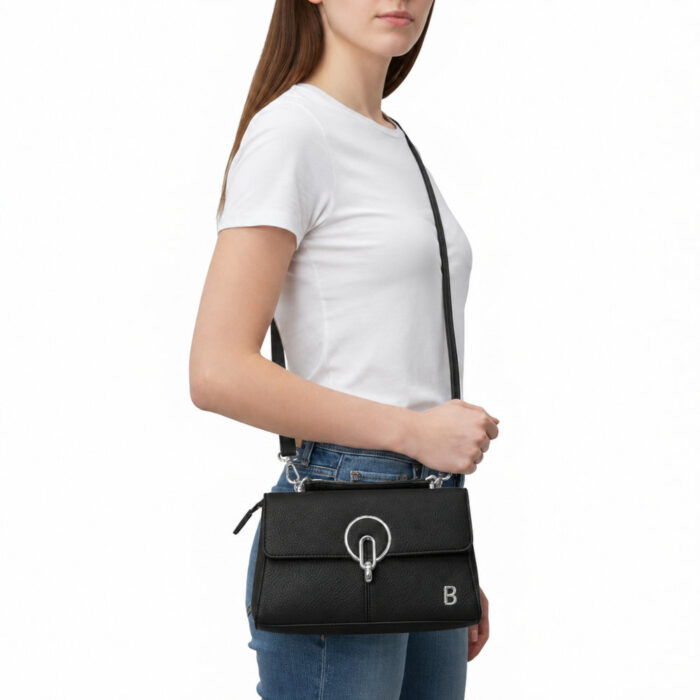 Bag to Bag Γυναικεία Τσάντα Χιαστί Μαύρη SW8916
