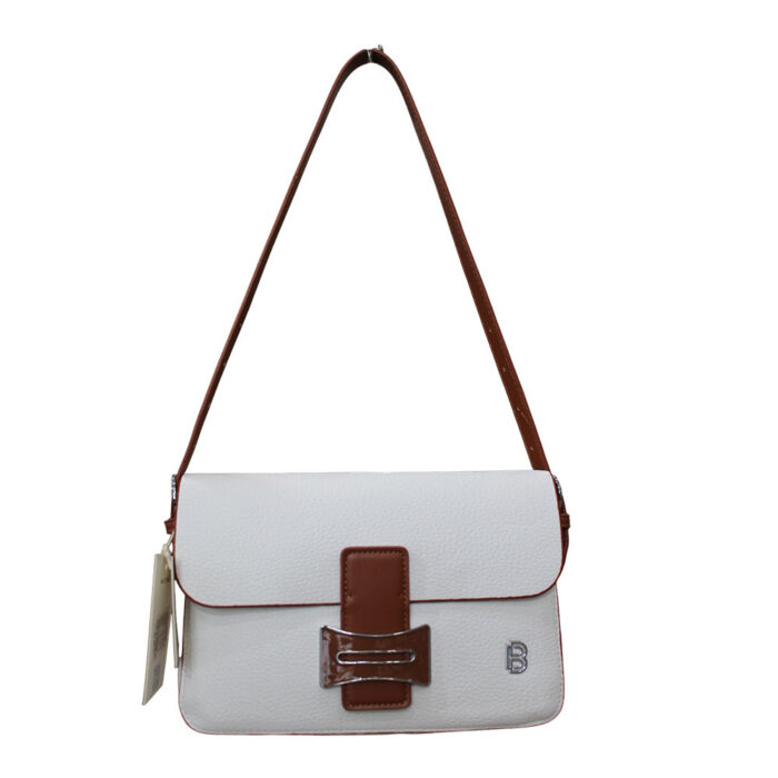 Bag to Bag Γυναικεία Τσάντα Ώμου Λευκή SW8923 - Lampis Shoes