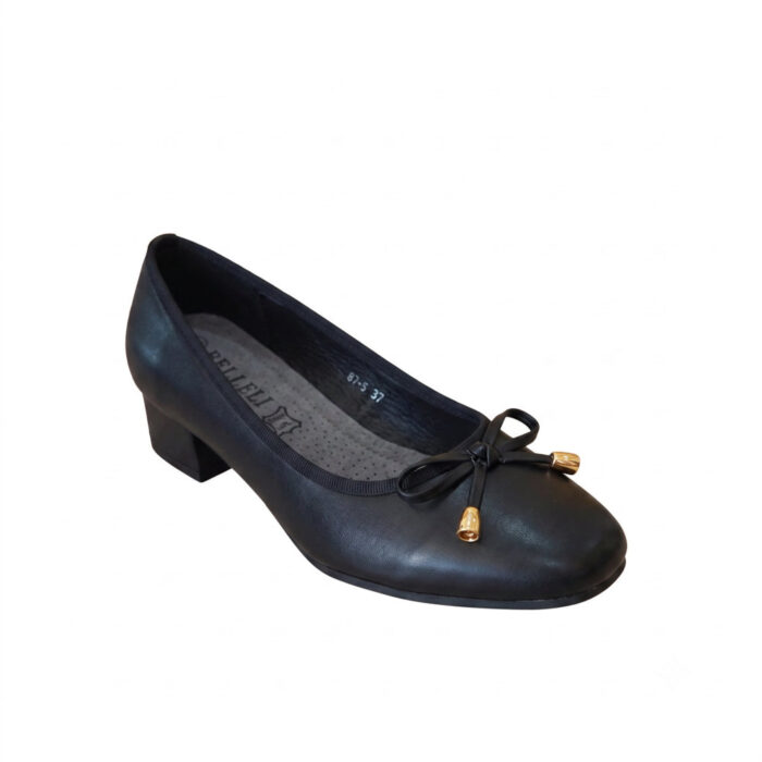 Belleli Γυναικείες Μπαλαρίνες Μαύρες 87-5 - Lampis Shoes