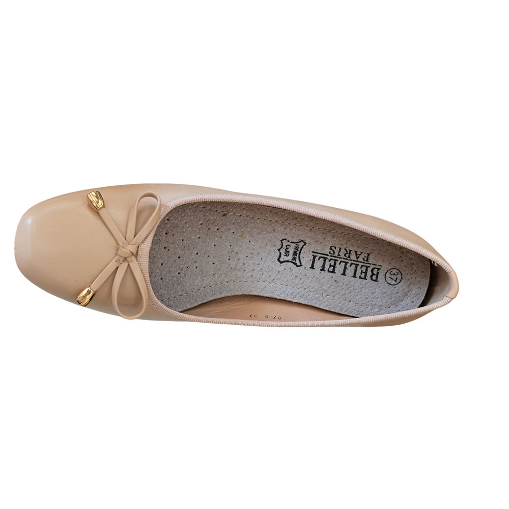 Belleli Γυναικείες Μπαλαρίνες Nude 87-5 - Lampis Shoes