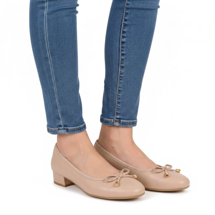 Belleli Γυναικείες Μπαλαρίνες Nude 87-5 - Lampis Shoes