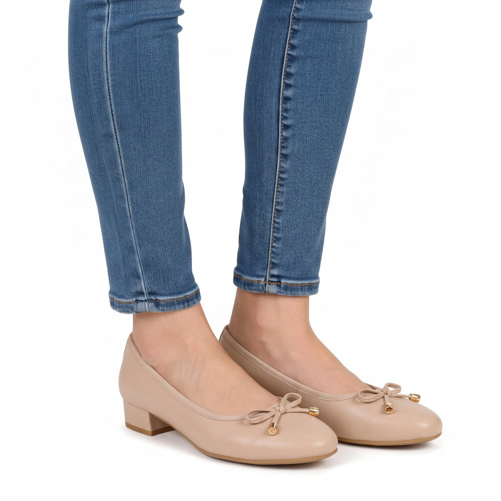 Belleli Γυναικείες Μπαλαρίνες Nude 87-5 - Lampis Shoes