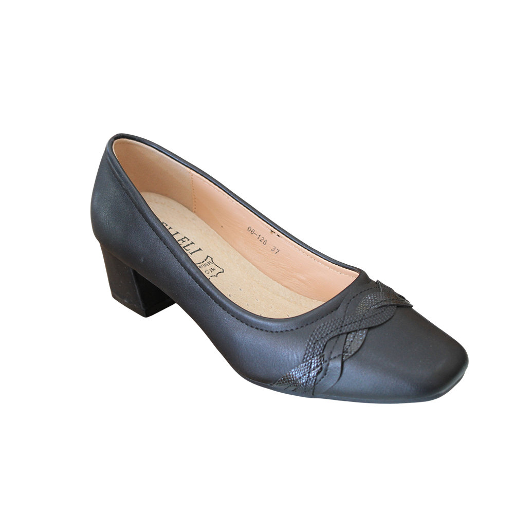 Belleli Γυναικείες Γόβες Μαύρες 06-126 - Lampis Shoes