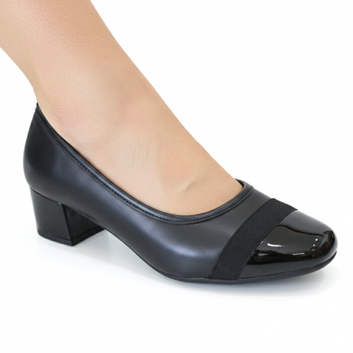 Comfortsoft Γυναικείες Γόβες Μαύρες EV-10 - Lampis Shoes