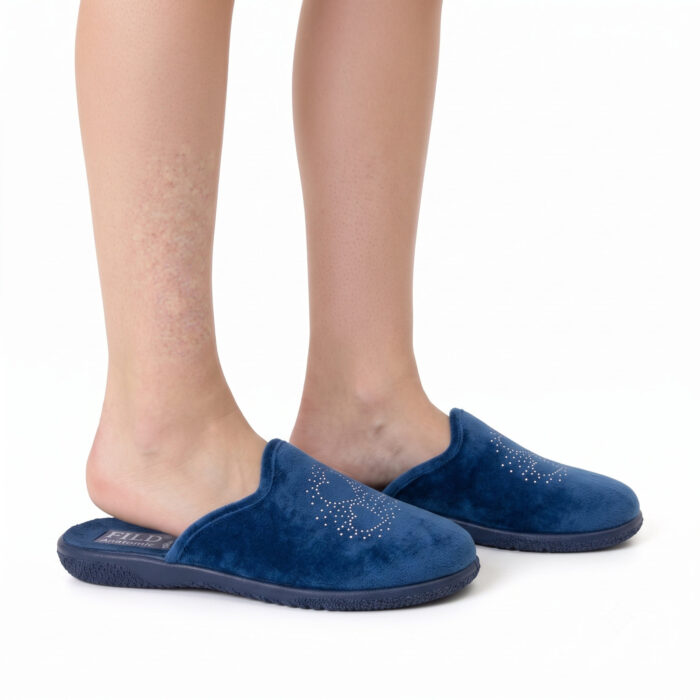 Fild Anatomic Γυναικείες Χειμερινές Παντόφλες Μπλε SPORTIVA C06 - Lampis Shoes