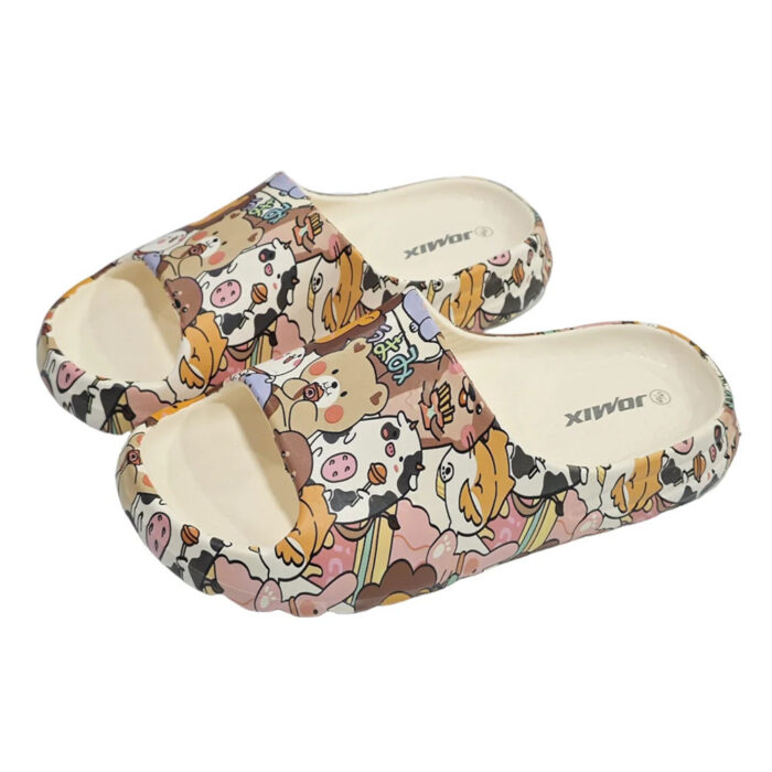 Jomix Γυναικείες Σαγιονάρες Teddy Καφέ US-250088-4 - Lampis Shoes