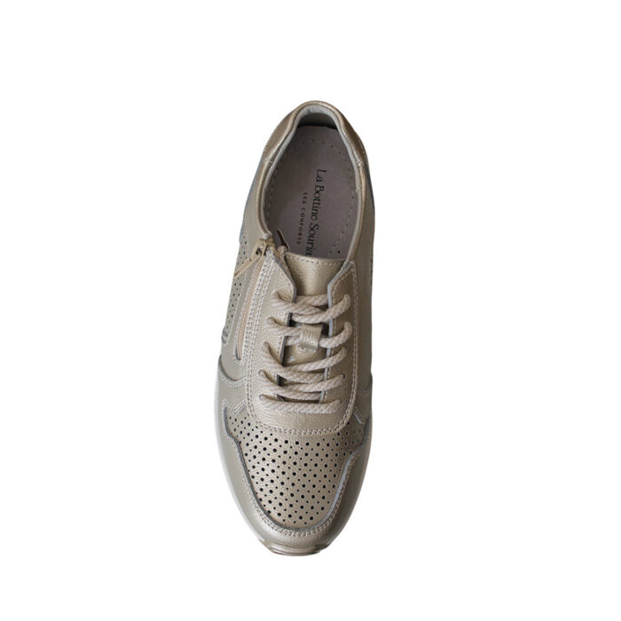 La Bottine Souriante Γυναικεία Sneakers Χρυσό 5118 - Lampis Shoes