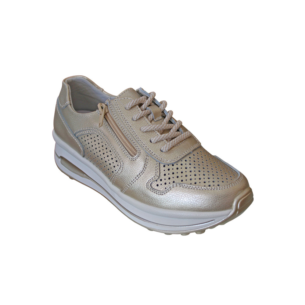 La Bottine Souriante Γυναικεία Sneakers Χρυσό 5118 - Lampis Shoes