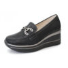 Lampis Shoes Γυναικεία Μοκασίνια σε Mαύρο Xρώμα HT1919 - Lampis Shoes