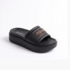 Lida Γυναικείες Σαγιονάρες Μαύρες 5032-045 - Lampis Shoes