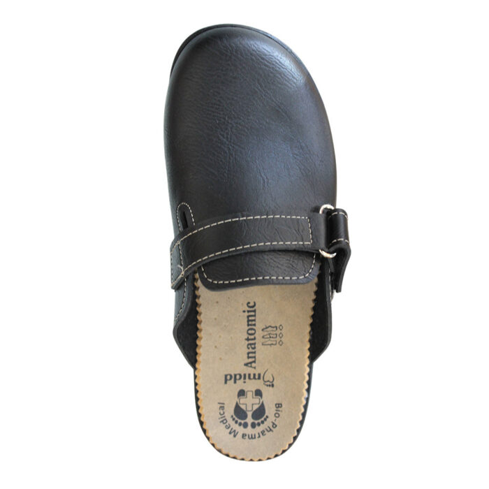 Midd Anatomic Γυναικεία Ανατομικά Σαμπό Μαύρα W6760A - Lampis Shoes
