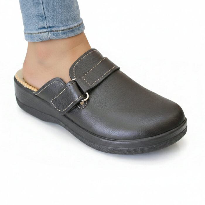 Midd Anatomic Γυναικεία Ανατομικά Σαμπό Μαύρα W6760A - Lampis Shoes