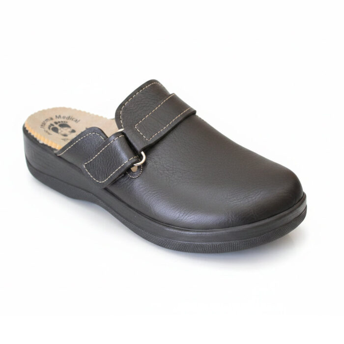 Midd Anatomic Γυναικεία Ανατομικά Σαμπό Μαύρα W6760A - Lampis Shoes