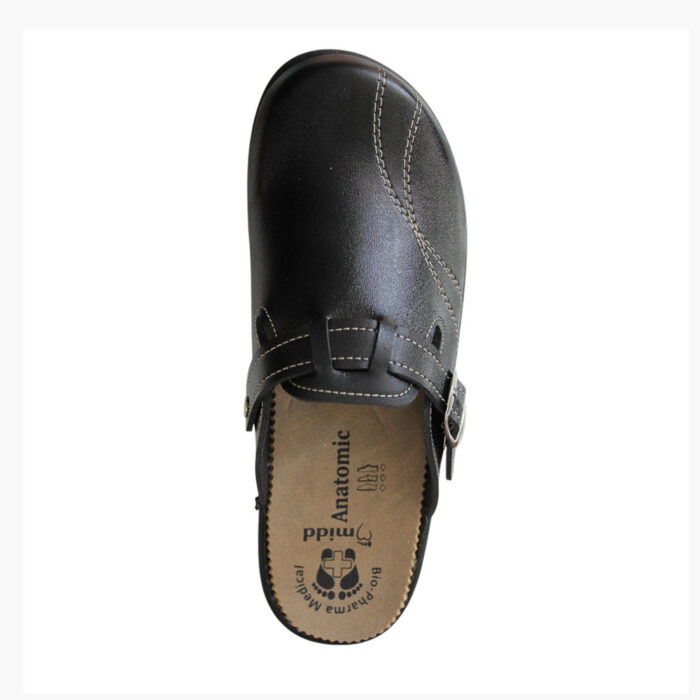 Midd Anatomic Γυναικεία Ανατομικά Σαμπό Μαύρα W6760B - Lampis Shoes