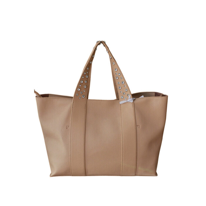 Potri Fashion Γυναικεία Τσάντα Ώμου Apricot PF253 - Lampis Shoes